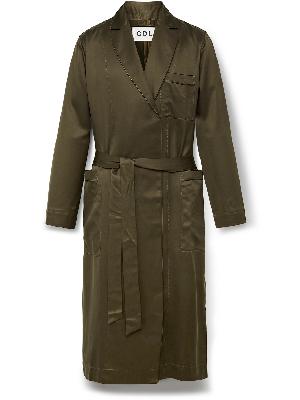 CDLP - Home Satin-Trimmed Lyocell-Twill Robe
