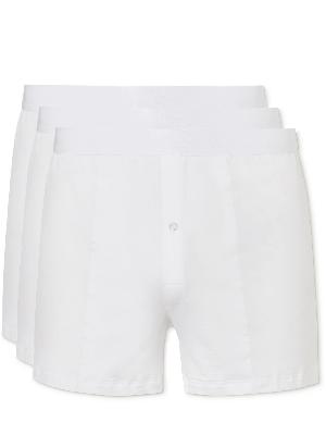 CDLP - Three-Pack Slim-Fit Stretch-Lyocell Boxer Shorts