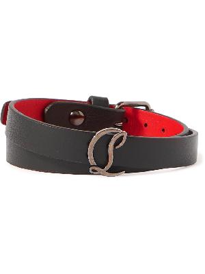 Christian Louboutin - Leather and Silver-Tone Wrap Bracelet