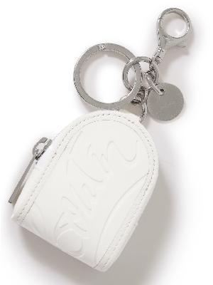 Christian Louboutin - Logo-Debossed Rubber, Full-Grain Leather and Silver-Tone Key Fob
