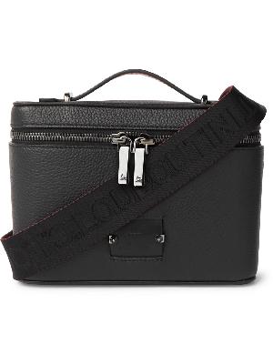 Christian Louboutin - Kepipouch Rubber-Panelled Full-Grain Leather Messenger Bag