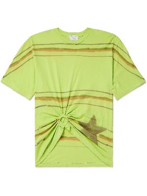Collina Strada - Cropped Striped Cotton-Jersey T-Shirt