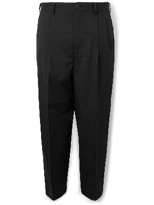 Comme des Garçons HOMME - Tapered Cropped Pleated Twill Suit Trousers
