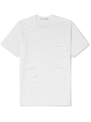Comme des Garçons SHIRT - Slim-Fit Appliquéd Cotton-Jersey T-Shirt