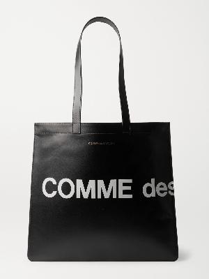 Comme des Garçons - Logo-Print Leather Tote Bag