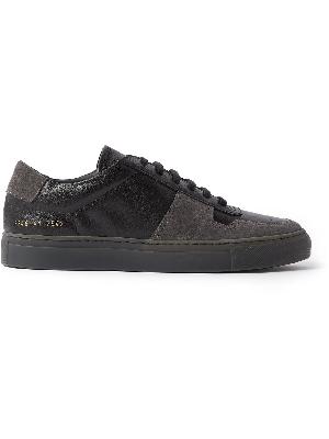Common Projects - BBall Full-Grain Leather and Suede Sneakers