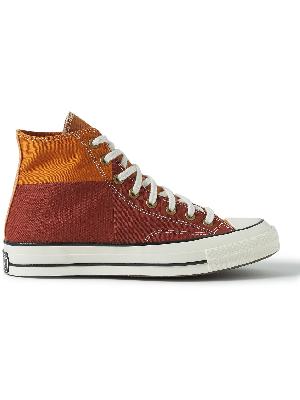 Converse - Chuck 70 Colour-Block Recycled Canvas High-Top Sneakers