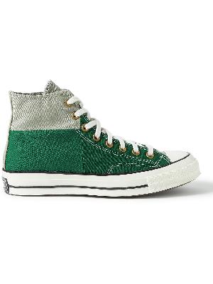 Converse - Chuck 70 Colour-Block Recycled Canvas High-Top Sneakers