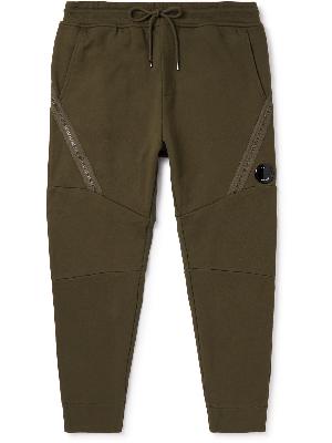 C.P. Company - Tapered Panelled Logo-Appliquéd Cotton-Jersey Sweatpants