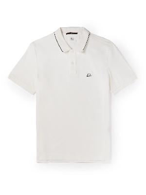 C.P. Company - Logo-Appliquéd Cotton-Blend Piqué Polo Shirt