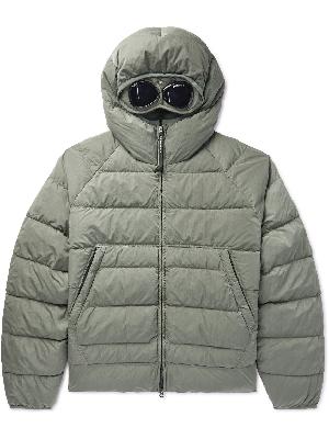 C.P. Company - Quilted ECONYL Hooded Down Jacket with Goggles