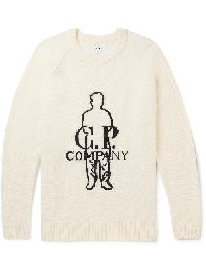 C.P. Company - Logo-Jacquard Wool-Blend Sweater