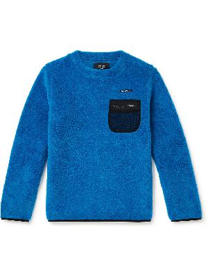 DISTRICT VISION - Sola Shell and Mesh-Trimmed Polartec Fleece Sweatshirt