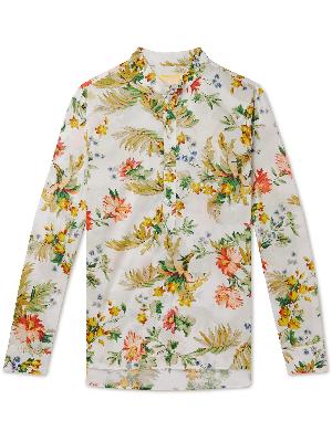 ERDEM - Julian Grandad-Collar Floral-Print Cotton-Poplin Shirt