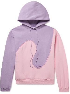 ERL - Oversized Panelled Cotton-Blend Jersey Hoodie