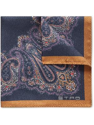Etro - Printed Silk-Twill Pocket Square