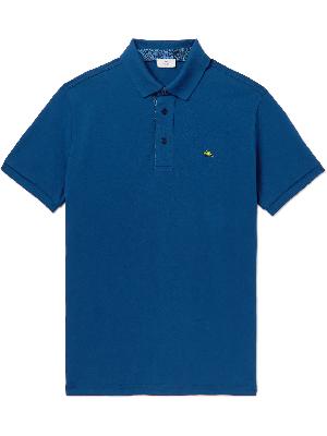 Etro - Slim-Fit Logo-Embroidered Cotton-Piqué Polo Shirt