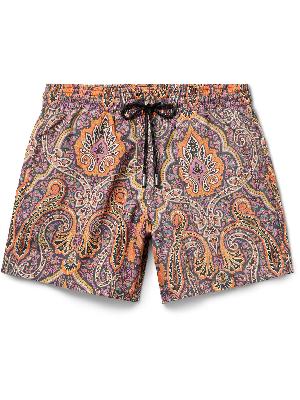 Etro - Slim-Fit Mid-Length Paisley-Print Swim Shorts