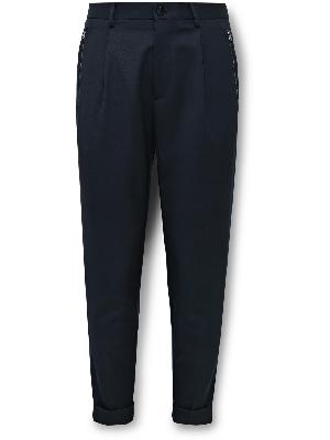 Etro - Slim-Fit Two-Tone Cotton-Twill and Wool-Twill Trousers