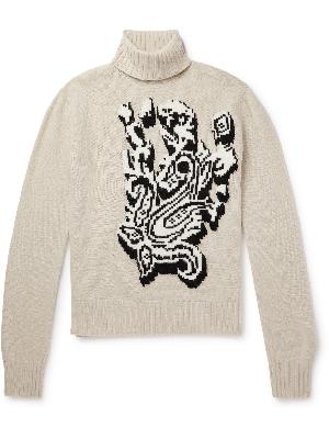 Etro - Intarsia-Knit Wool Rollneck Sweater
