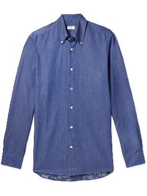 Etro - Button-Down Collar Cotton-Chambray Shirt