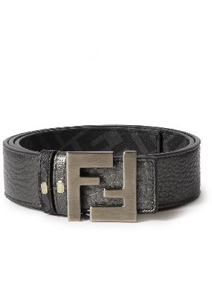 Fendi - 3cm Reversible Textured-Leather Belt