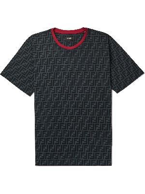 Fendi - Logo-Print Cotton-Jersey T-Shirt