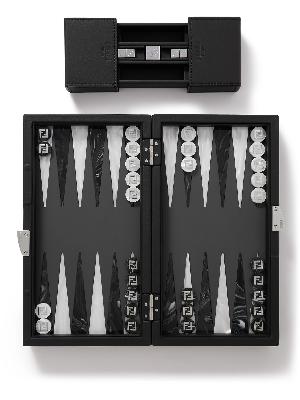 Fendi - Monogrammed Coated-Canvas and Leather Backgammon Set