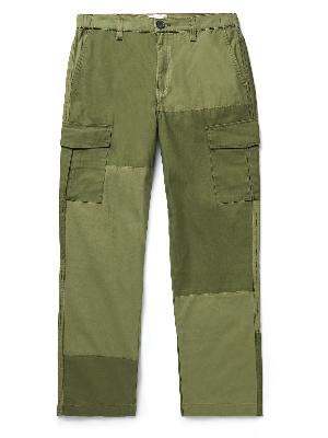 FRAME - Straight-Leg Patchwork Cotton Cargo Trousers