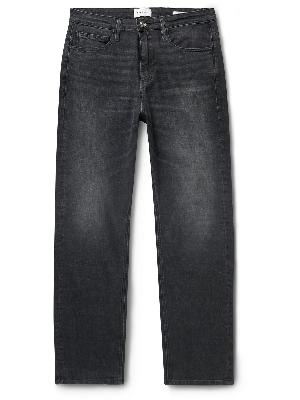 FRAME - Straight-Leg Distressed Organic Jeans