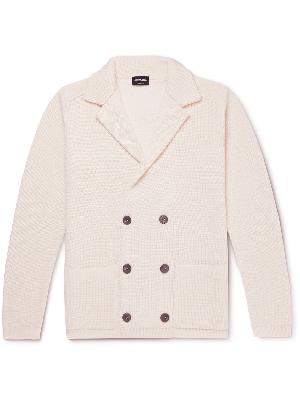 Giorgio Armani - Double-Breasted Wool and Cotton-Blend Cardigan