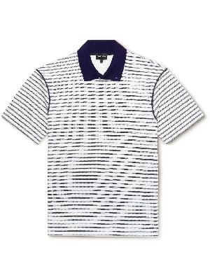 Giorgio Armani - Striped Cotton-Jersey Polo Shirt