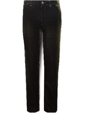 Giorgio Armani - Straight-Leg Velvet Suit Trousers