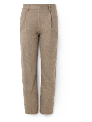 Giorgio Armani - Straight-Leg Pleated Wool-Blend Trousers