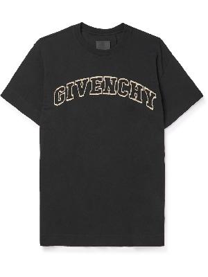 Givenchy - Oversized Logo-Appliquéd Cotton-Jersey T-Shirt
