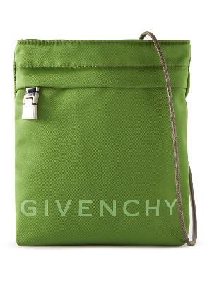 Givenchy - Logo-Print Shell Messenger Bag