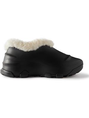 Givenchy - Monumental Mallow Shearling-Lined Rubber Slip-On Sneakers
