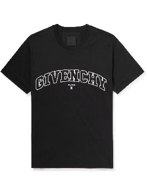 Givenchy - College Logo-Embroidered Cotton-Jersey T-Shirt