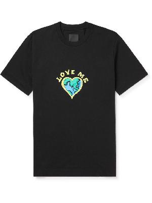 Givenchy - Love Me Printed Cotton-Jersey T-Shirt