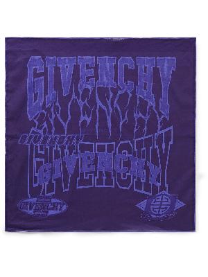 Givenchy - Logo-Print Cotton-Voile Scarf