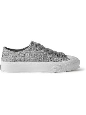 Givenchy - City Leather-Trimmed Logo-Jacquard Sneakers