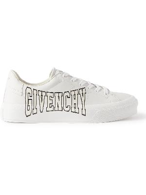 Givenchy - City Sport Logo-Print Leather Sneakers