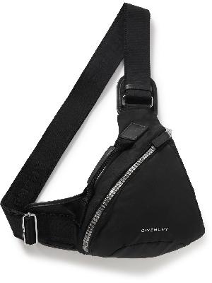 Givenchy - G-Zip Leather-Trimmed Nylon Belt Bag