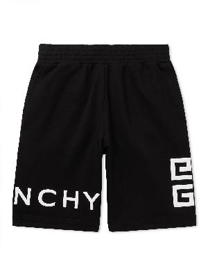 Givenchy - Logo-Embroidered Cotton-Jersey Shorts
