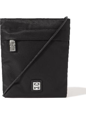 Givenchy - Logo-Appliquéd Leather-Trimmed Nylon Phone Pouch