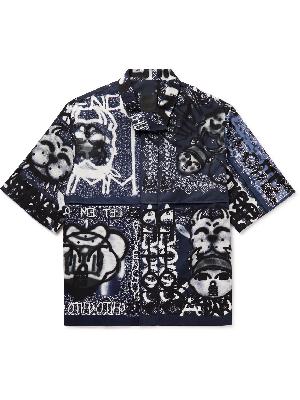 Givenchy - Chito Printed Cotton-Poplin Zip-Up Shirt