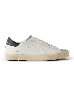 Golden Goose - Superstar Distressed Leather and Suede Sneakers