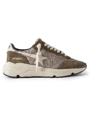 Golden Goose - Running Sole Leather-Trimmed Mesh and Suede Sneakers