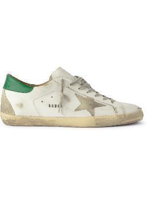 Golden Goose - Superstar Distressed Leather and Suede Sneakers