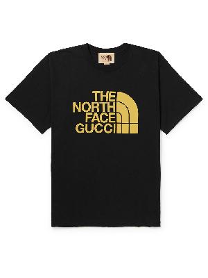 GUCCI - The North Face Logo-Print Cotton-Jersey T-Shirt